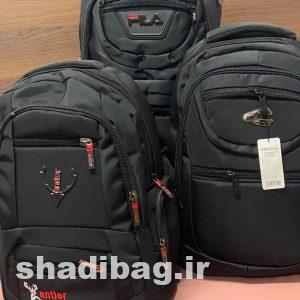 کوله مشکی ساده مدرسه تا دانشگاه